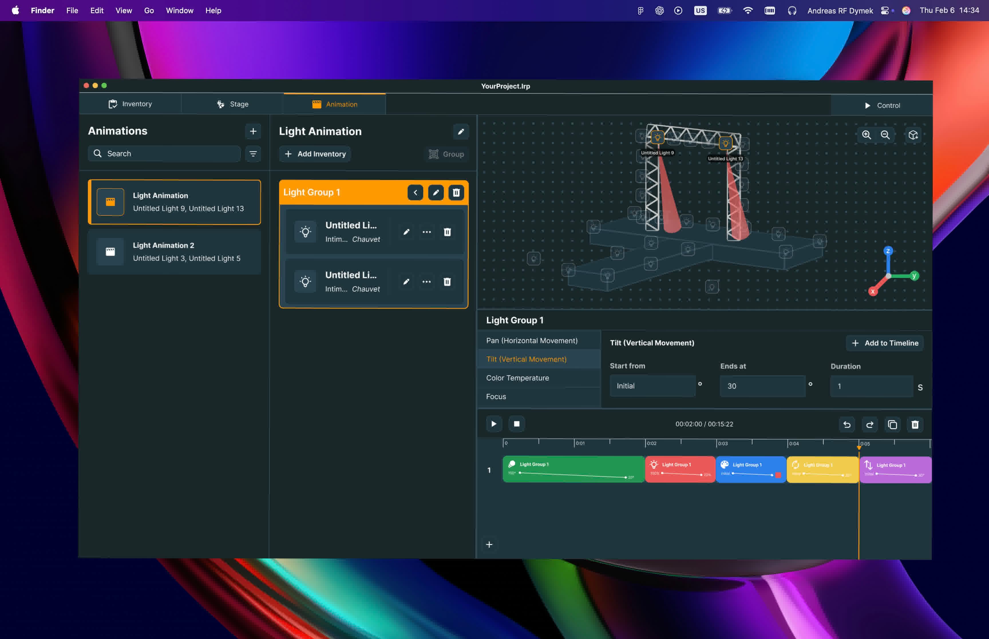 Light Rig Controls